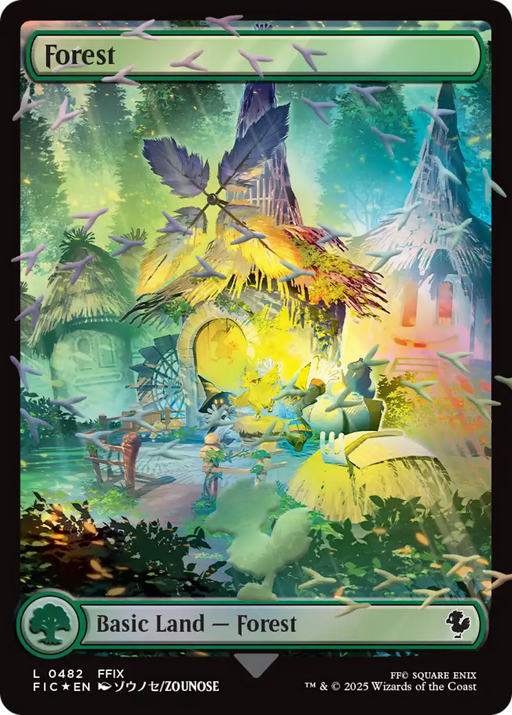 Forest (Chocobo Track Foil) [FINAL FANTASY Commander] | Exor Games New Glasgow