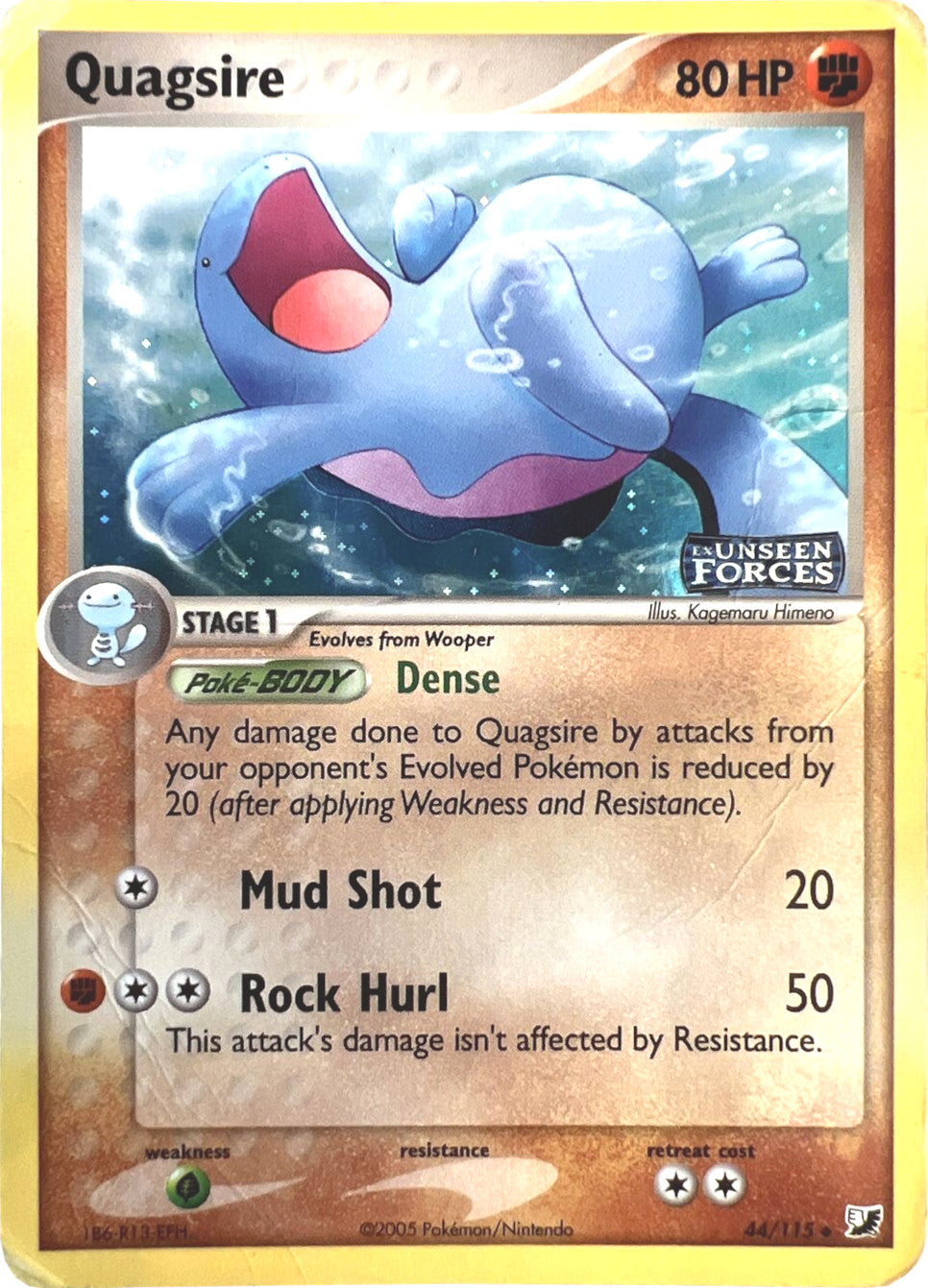 Quagsire (44/115) (Stamped) [EX: Unseen Forces] | Exor Games New Glasgow