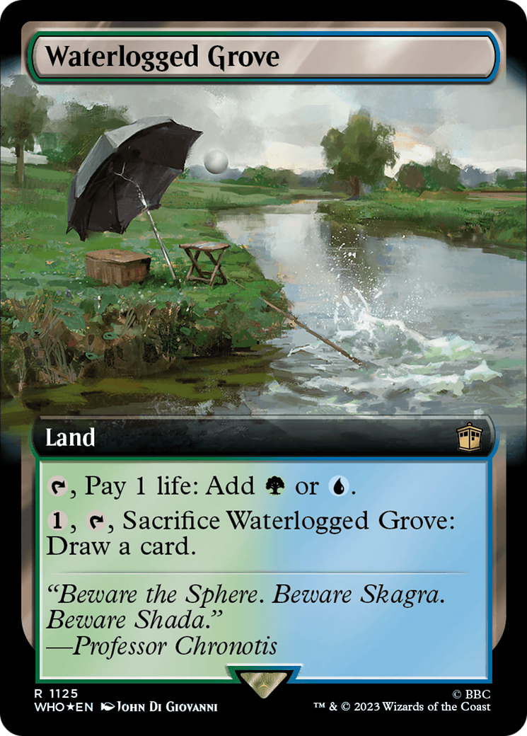 Waterlogged Grove (Extended Art) (Surge Foil) [Doctor Who] | Exor Games New Glasgow