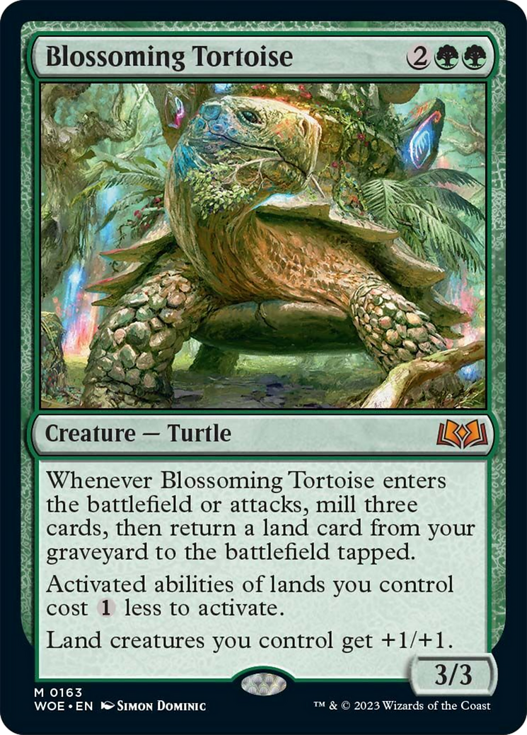 Blossoming Tortoise [Wilds of Eldraine] | Exor Games New Glasgow