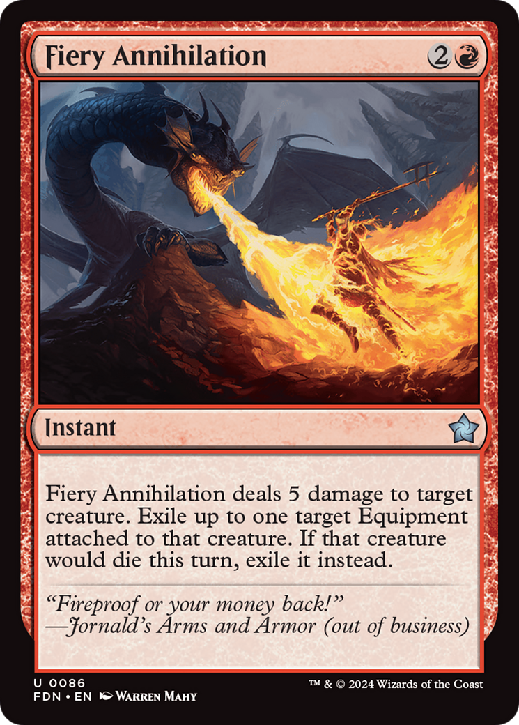 Fiery Annihilation [Foundations] | Exor Games New Glasgow