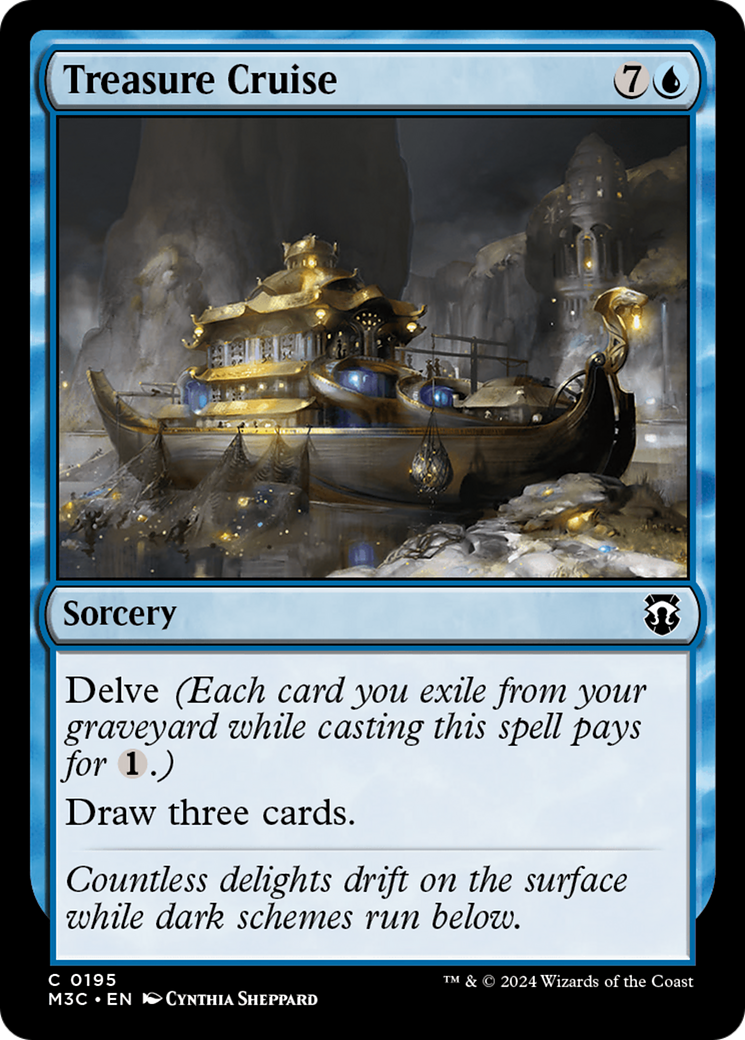 Treasure Cruise (Ripple Foil) [Modern Horizons 3 Commander] | Exor Games New Glasgow