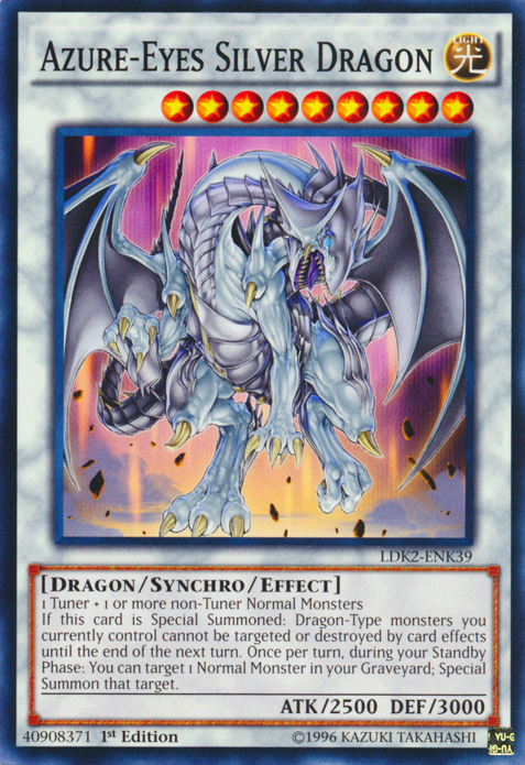 Azure-Eyes Silver Dragon [LDK2-ENK39] Common | Exor Games New Glasgow