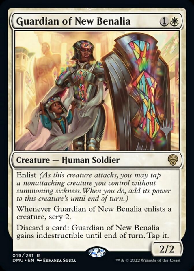 Guardian of New Benalia (Promo Pack) [Dominaria United Promos] | Exor Games New Glasgow