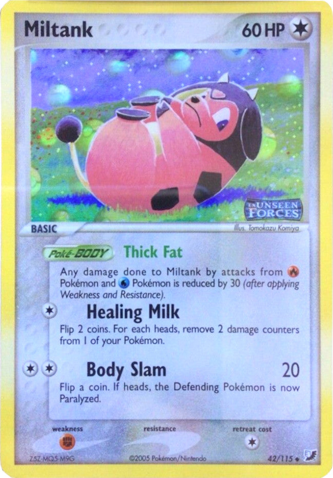 Miltank (42/115) (Stamped) [EX: Unseen Forces] | Exor Games New Glasgow