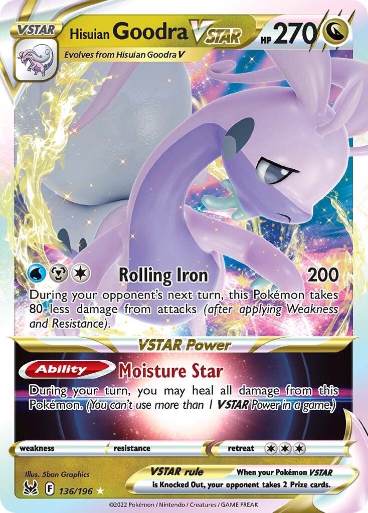 Hisuian Goodra VSTAR (136/196) [Sword & Shield: Lost Origin] | Exor Games New Glasgow