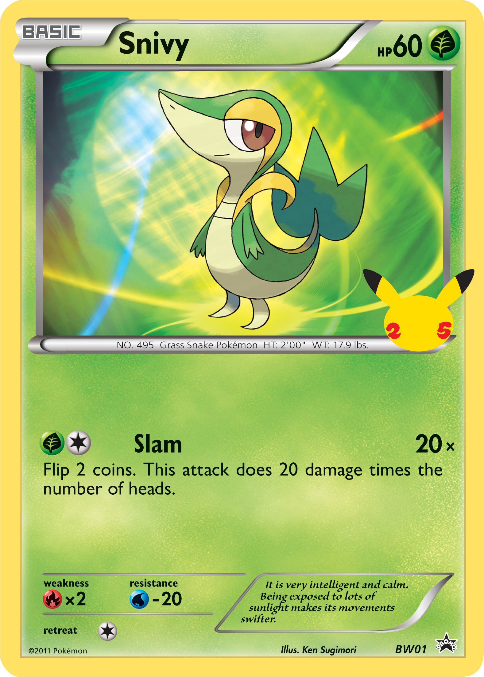 Snivy (BW01) (Jumbo Card) [First Partner Pack] | Exor Games New Glasgow