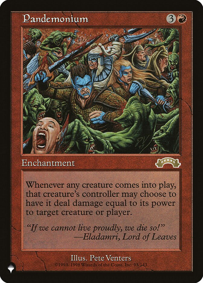 Pandemonium [The List] | Exor Games New Glasgow