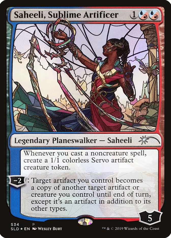 Saheeli, Sublime Artificer (Stained Glass) [Secret Lair Drop Promos] | Exor Games New Glasgow