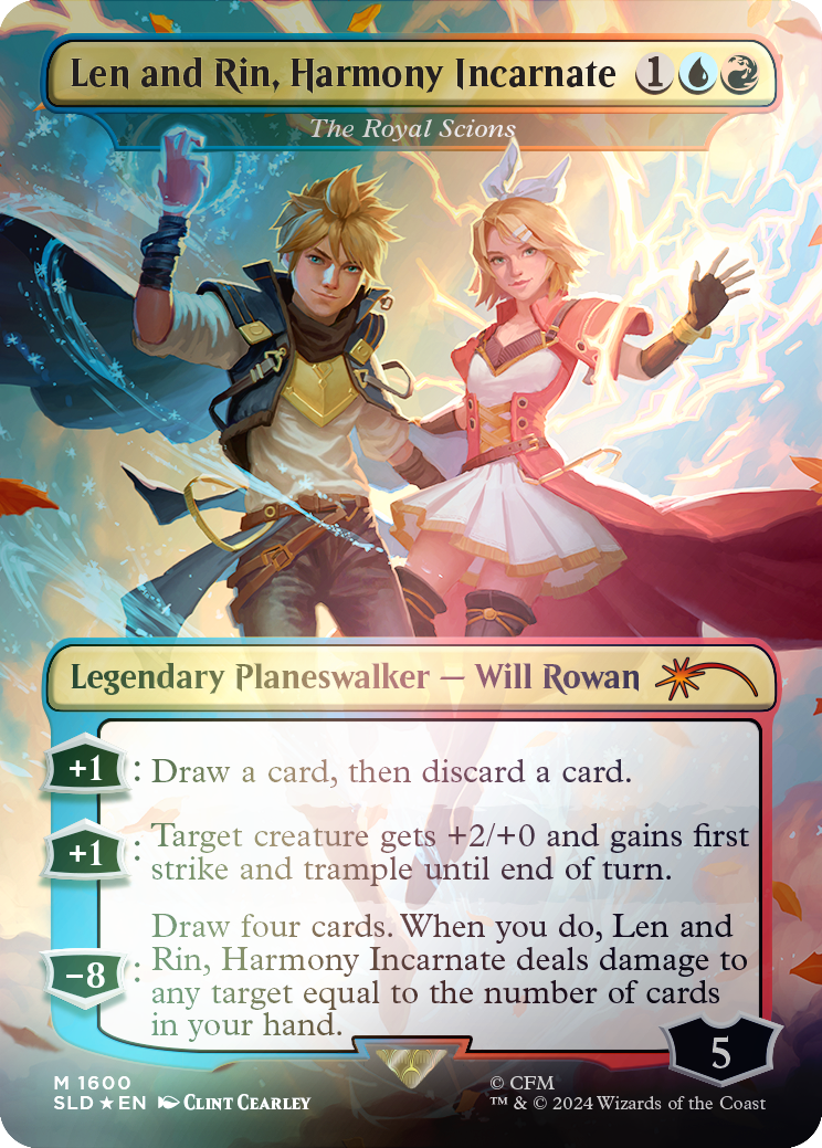 Len and Rin, Harmony Incarnate - The Royal Scions (Rainbow Foil) [Secret Lair Drop Series] | Exor Games New Glasgow