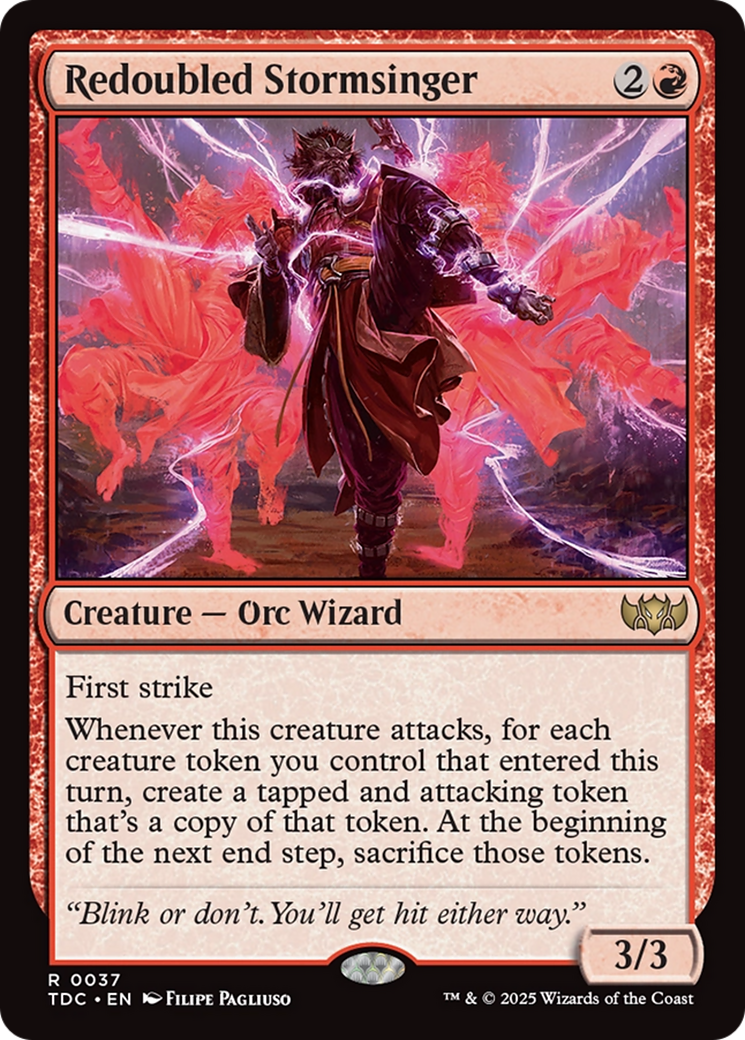 Redoubled Stormsinger [Tarkir: Dragonstorm Commander] | Exor Games New Glasgow