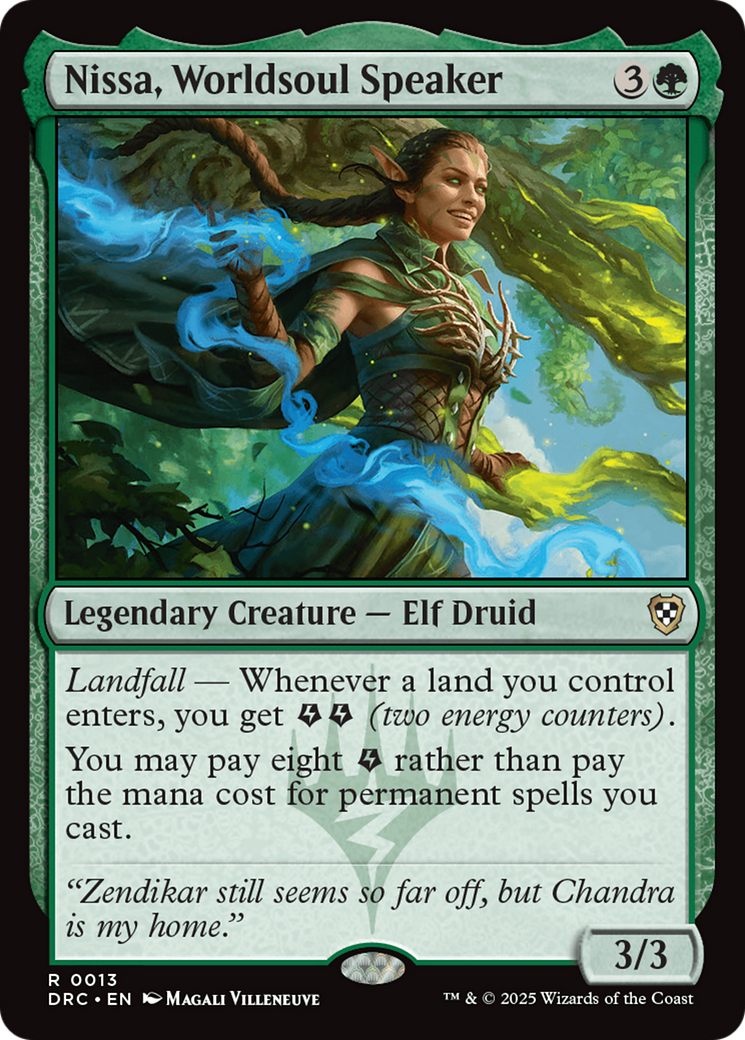 Nissa, Worldsoul Speaker [Aetherdrift Commander] | Exor Games New Glasgow