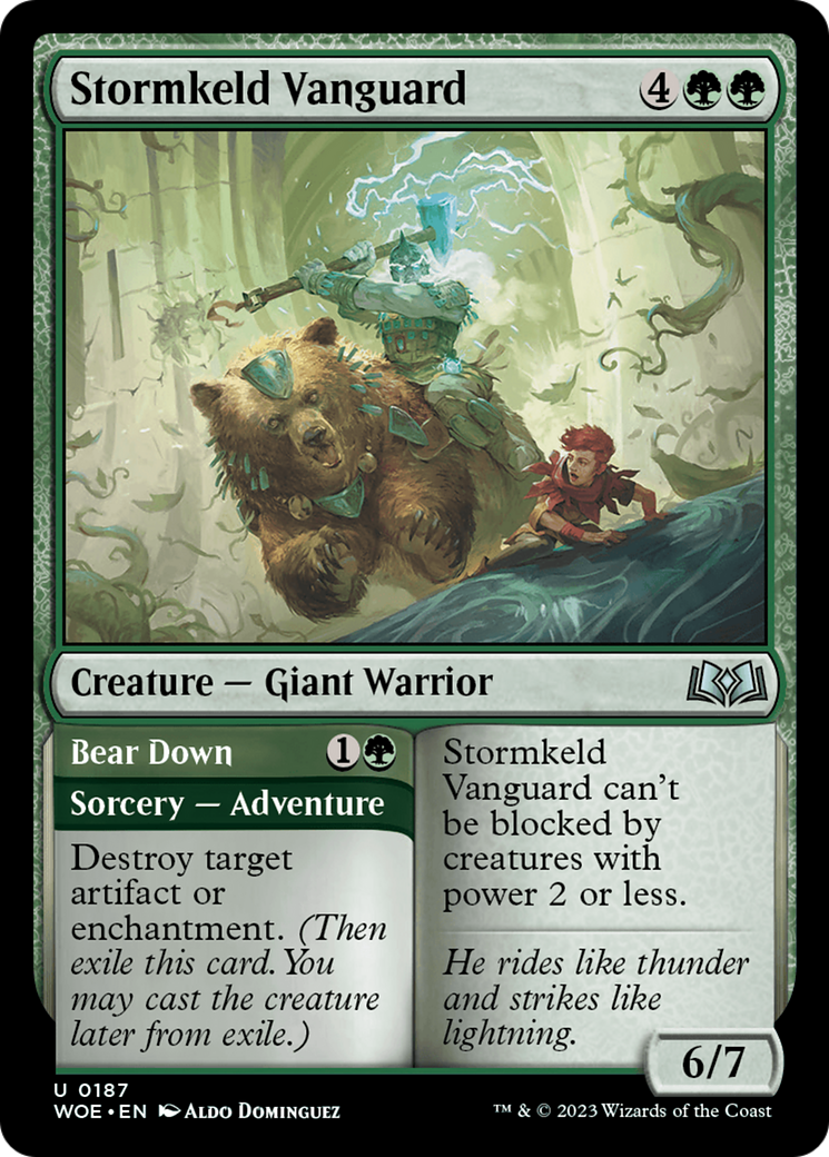 Stormkeld Vanguard // Bear Down [Wilds of Eldraine] | Exor Games New Glasgow