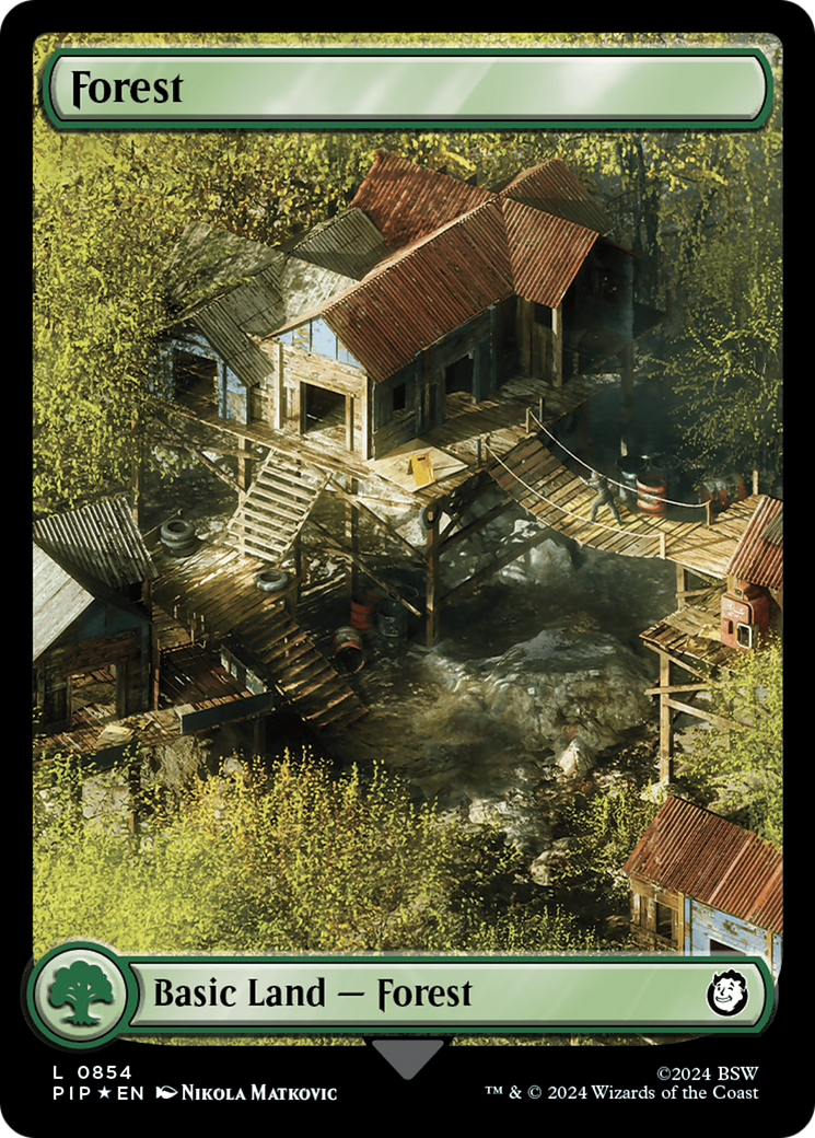 Forest (0854) (Surge Foil) [Fallout] | Exor Games New Glasgow