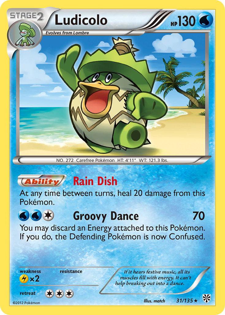 Ludicolo (31/135) [Black & White: Plasma Storm] | Exor Games New Glasgow