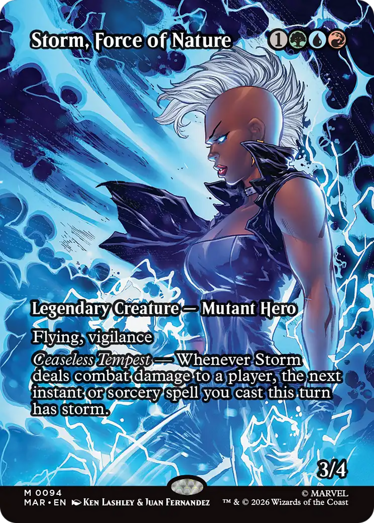 Storm, Force of Nature (Borderless) [Marvel Universe: Eternal-Legal] | Exor Games New Glasgow