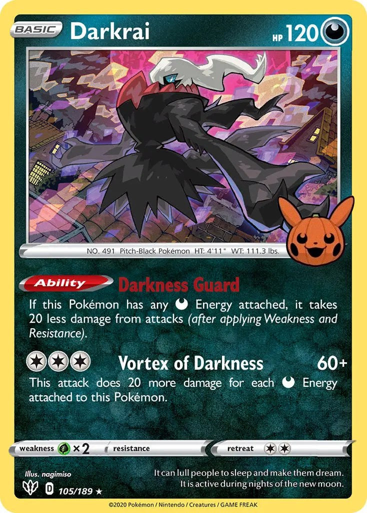 Darkrai (105/189) [Trick or Trade] | Exor Games New Glasgow