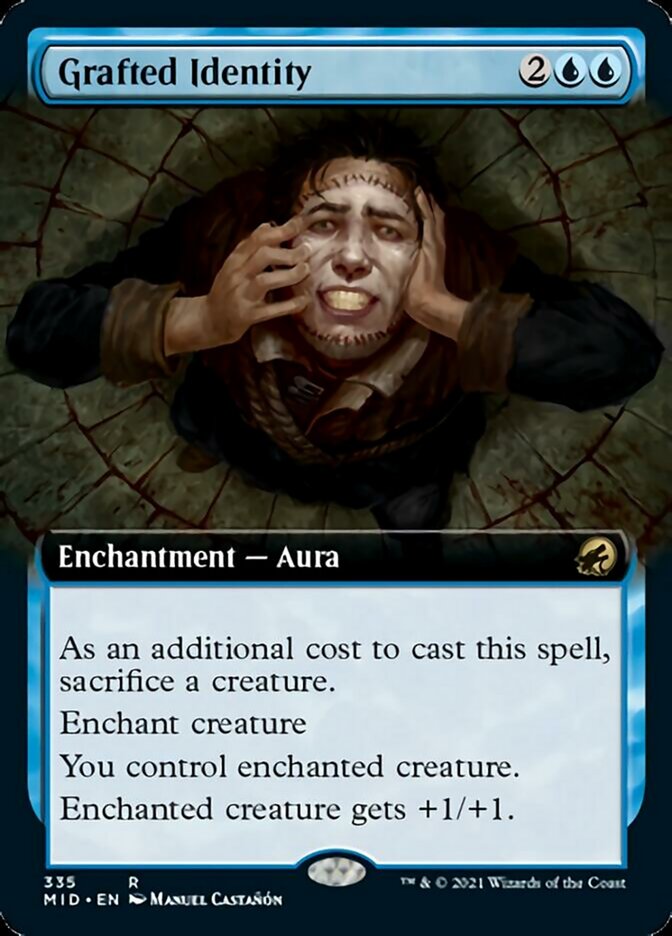 Grafted Identity (Extended Art) [Innistrad: Midnight Hunt] | Exor Games New Glasgow