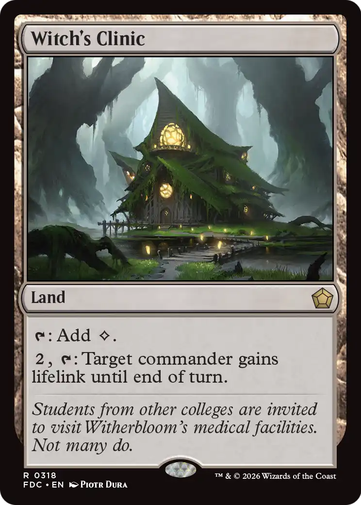 Witch's Clinic [Foundations Commander] | Exor Games New Glasgow