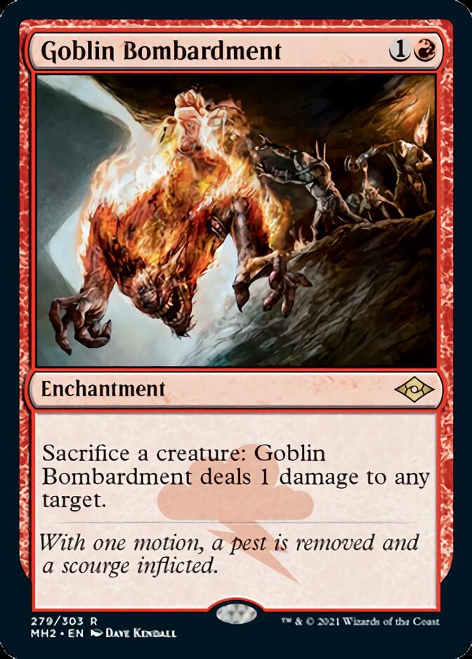 Goblin Bombardment (Foil Etched) [Modern Horizons 2] | Exor Games New Glasgow