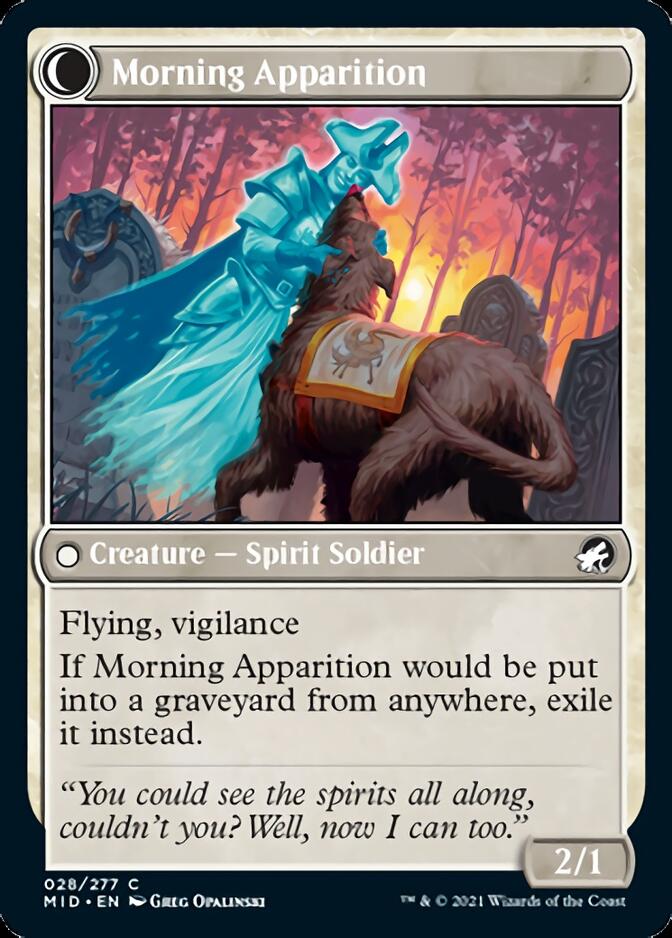 Mourning Patrol // Morning Apparition [Innistrad: Midnight Hunt] | Exor Games New Glasgow