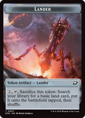 Human Soldier // Lander (0007) Doubled-Sided Token [Edge of Eternities Tokens] | Exor Games New Glasgow