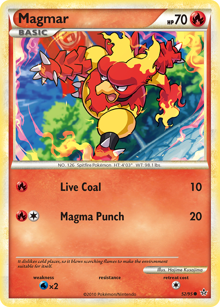 Magmar (52/95) [HeartGold & SoulSilver: Unleashed] | Exor Games New Glasgow