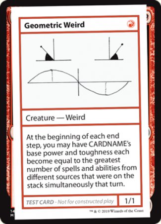 Geometric Weird (2021 Edition) [Mystery Booster Playtest Cards] | Exor Games New Glasgow