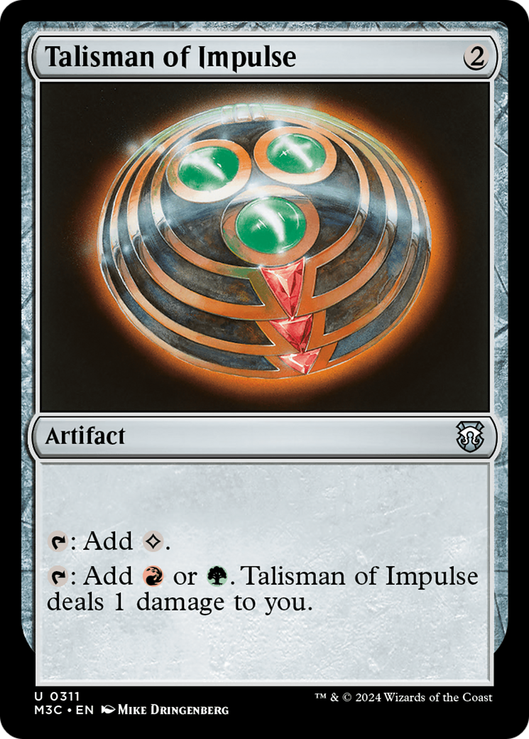 Talisman of Impulse (Ripple Foil) [Modern Horizons 3 Commander] | Exor Games New Glasgow