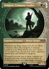 Aragorn, Company Leader (Showcase) (Surge Foil) [The Lord of the Rings: Tales of Middle-Earth] | Exor Games New Glasgow