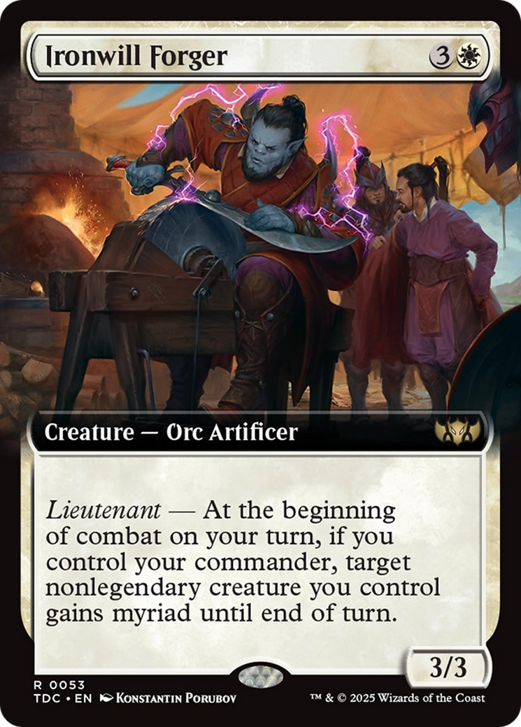 Ironwill Forger (Extended Art) [Tarkir: Dragonstorm Commander] | Exor Games New Glasgow