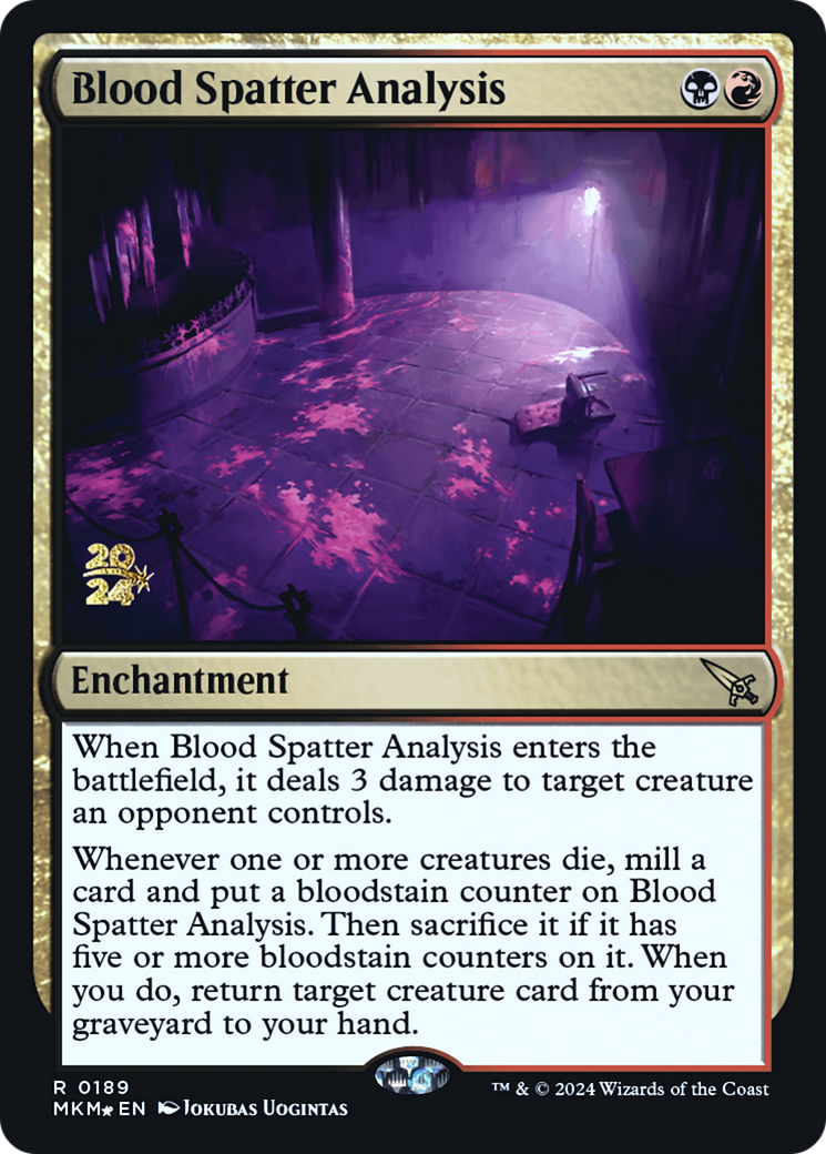 Blood Spatter Analysis [Murders at Karlov Manor Prerelease Promos] | Exor Games New Glasgow