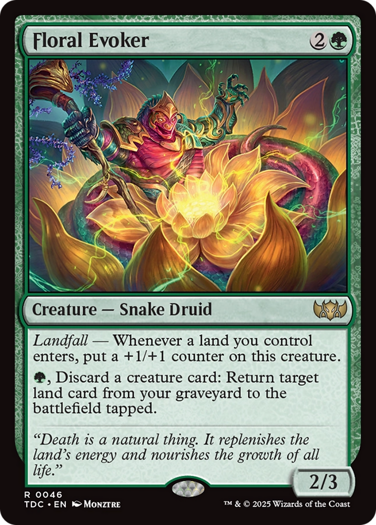 Floral Evoker [Tarkir: Dragonstorm Commander] | Exor Games New Glasgow