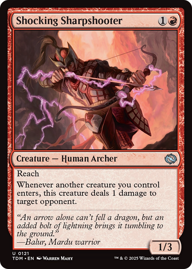 Shocking Sharpshooter [Tarkir: Dragonstorm] | Exor Games New Glasgow