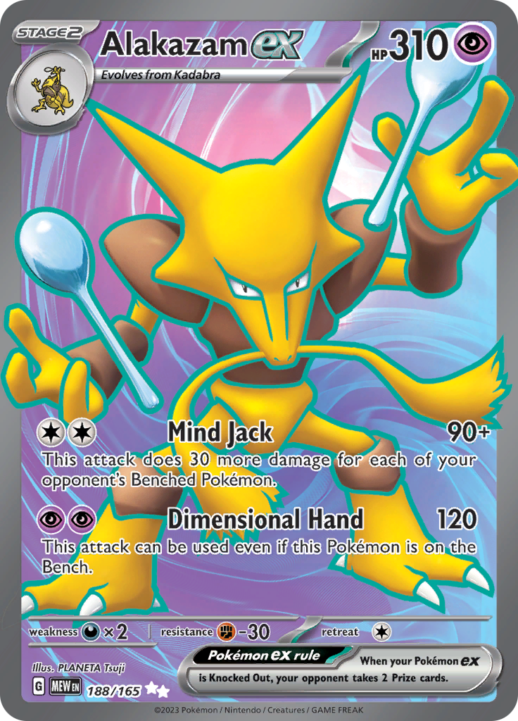 Alakazam ex (188/165) [Scarlet & Violet: 151] | Exor Games New Glasgow