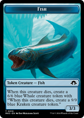 Eldrazi Spawn // Fish Double-Sided Token [Modern Horizons 3 Tokens] | Exor Games New Glasgow