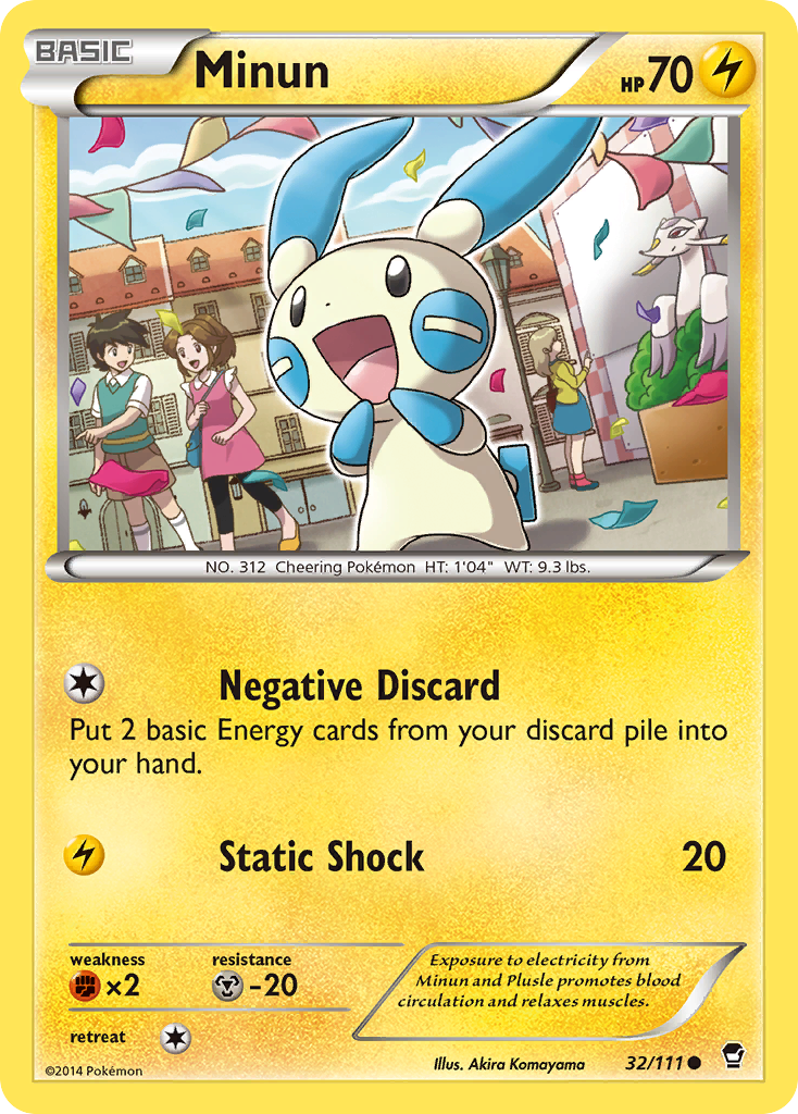 Minun (32/111) [XY: Furious Fists] | Exor Games New Glasgow