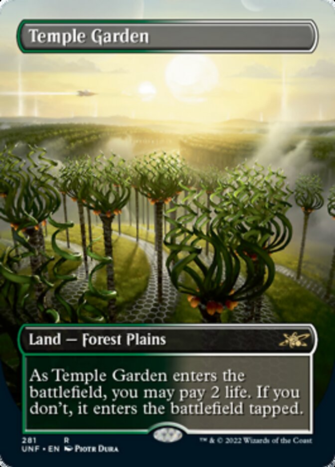 Temple Garden (Borderless) [Unfinity] | Exor Games New Glasgow