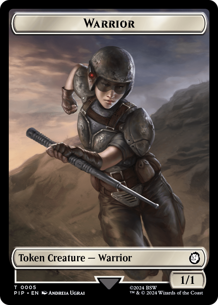 Soldier (0010) // Warrior Double-Sided Token [Fallout Tokens] | Exor Games New Glasgow