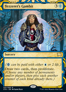 Tezzeret's Gambit (Foil Etched) [Strixhaven: Mystical Archive] | Exor Games New Glasgow