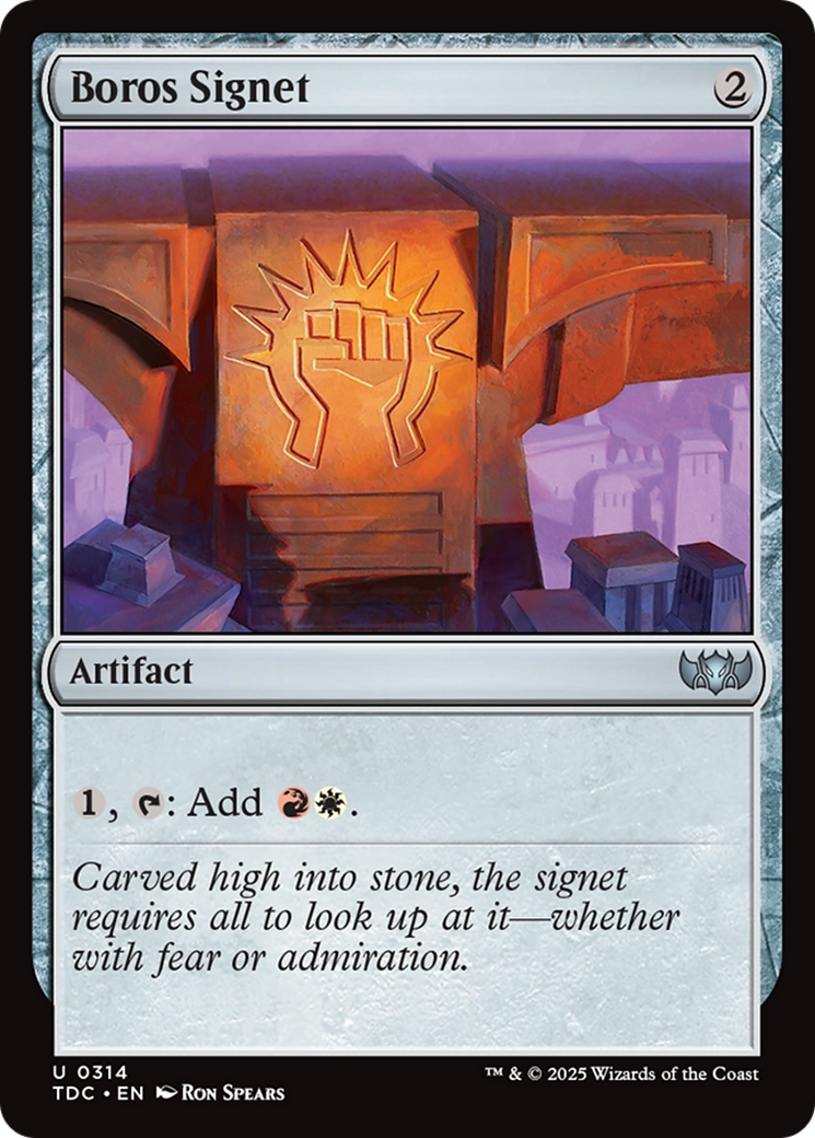 Boros Signet [Tarkir: Dragonstorm Commander] | Exor Games New Glasgow
