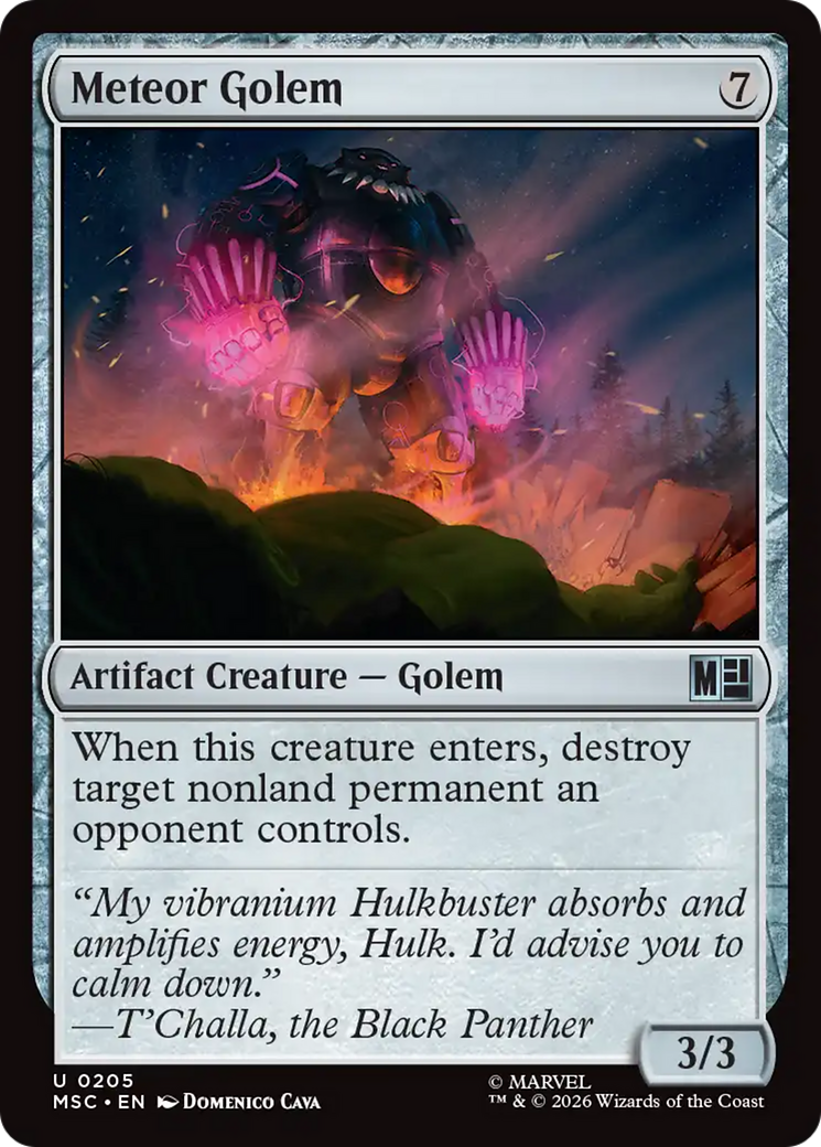 Meteor Golem (Surge Foil) [Marvel Super Heroes Commander] | Exor Games New Glasgow