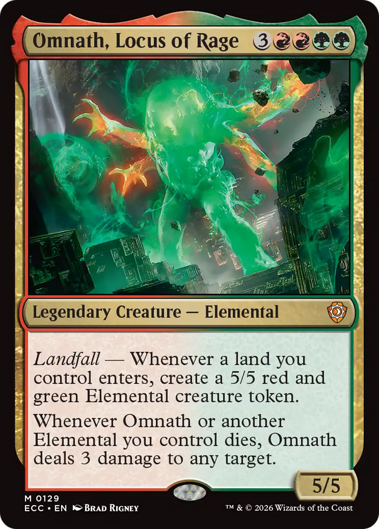 Omnath, Locus of Rage [Lorwyn Eclipsed Commander] | Exor Games New Glasgow