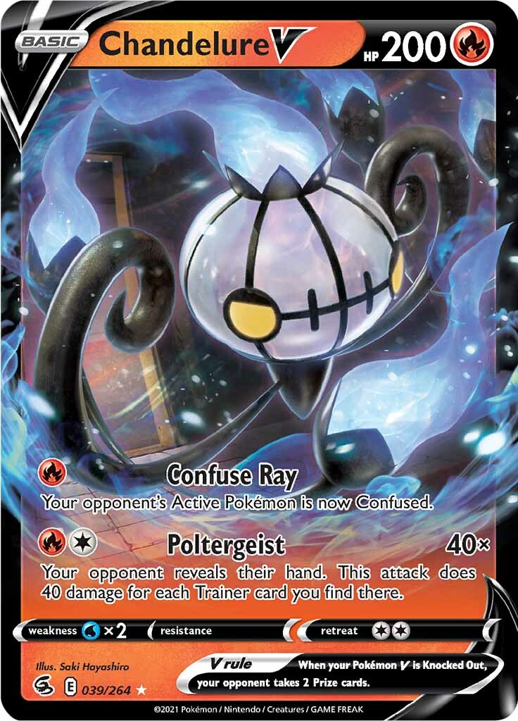 Chandelure V (039/264) [Sword & Shield: Fusion Strike] | Exor Games New Glasgow