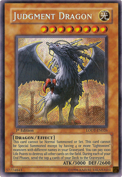 Judgment Dragon [LODT-EN026] Secret Rare | Exor Games New Glasgow