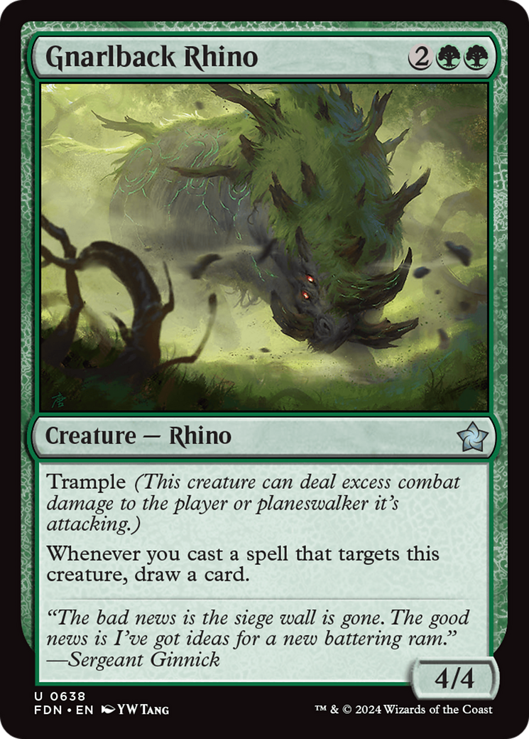 Gnarlback Rhino [Foundations] | Exor Games New Glasgow