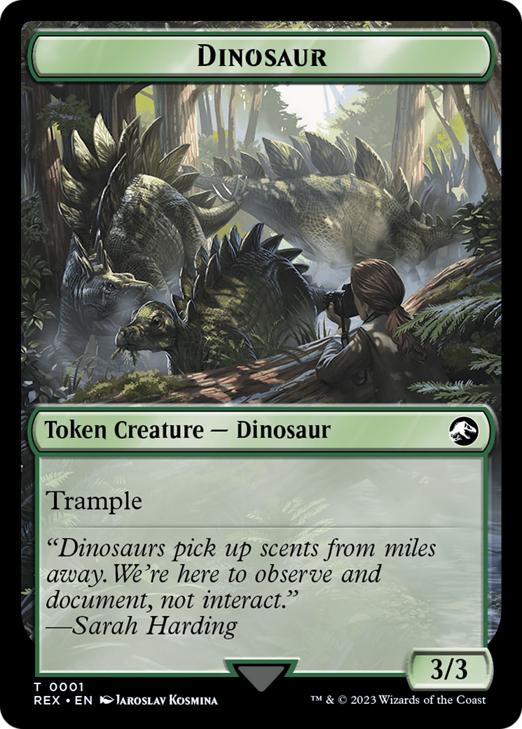 Copy // Dinosaur (0001) Double-Sided Token [The Lost Caverns of Ixalan Tokens] | Exor Games New Glasgow