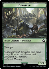 Fungus Dinosaur // Dinosaur (0001) Double-Sided Token [The Lost Caverns of Ixalan Tokens] | Exor Games New Glasgow