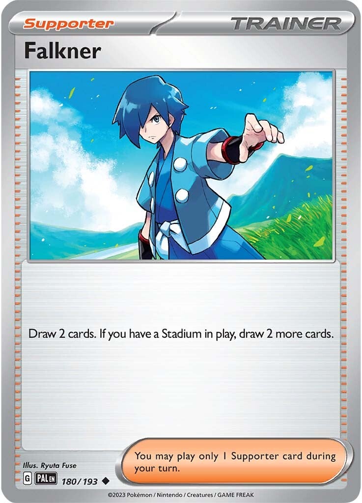 Falkner (180/193) [Scarlet & Violet: Paldea Evolved] | Exor Games New Glasgow