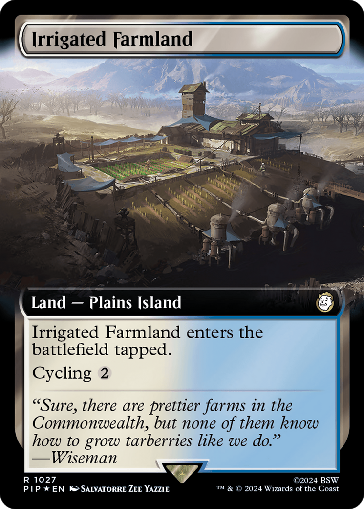 Irrigated Farmland (Extended Art) (Surge Foil) [Fallout] | Exor Games New Glasgow